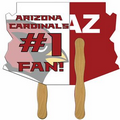 Arizona State Fast Fan w/ Wooden Handle & 2 Sides Imprint (1 Day)